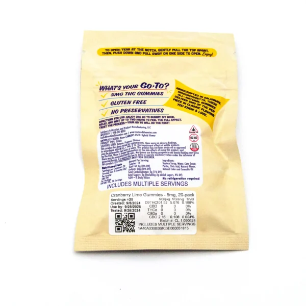 Cranberry Lime Gummies | 20pk - Image 2